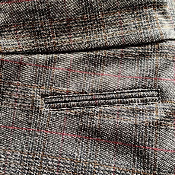 Dalia Pull On Brown Plaid Pant with Tummy Control   Sz 10 - Picture 4 of 4